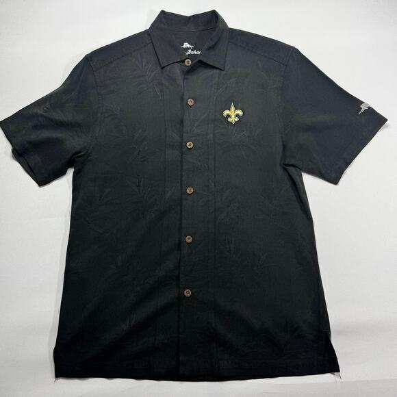Tommy Bahama Other - Tommy Bahama Men's New Orleans "Saints" Silk Button Up Shirt - Size M